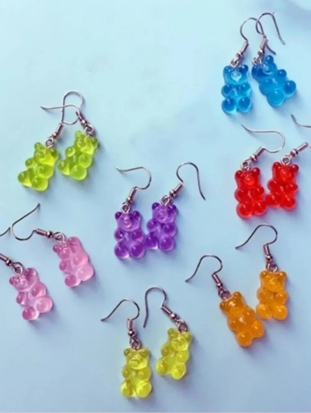 Sugar Rush Pink Faux Gummy Bear Earrings